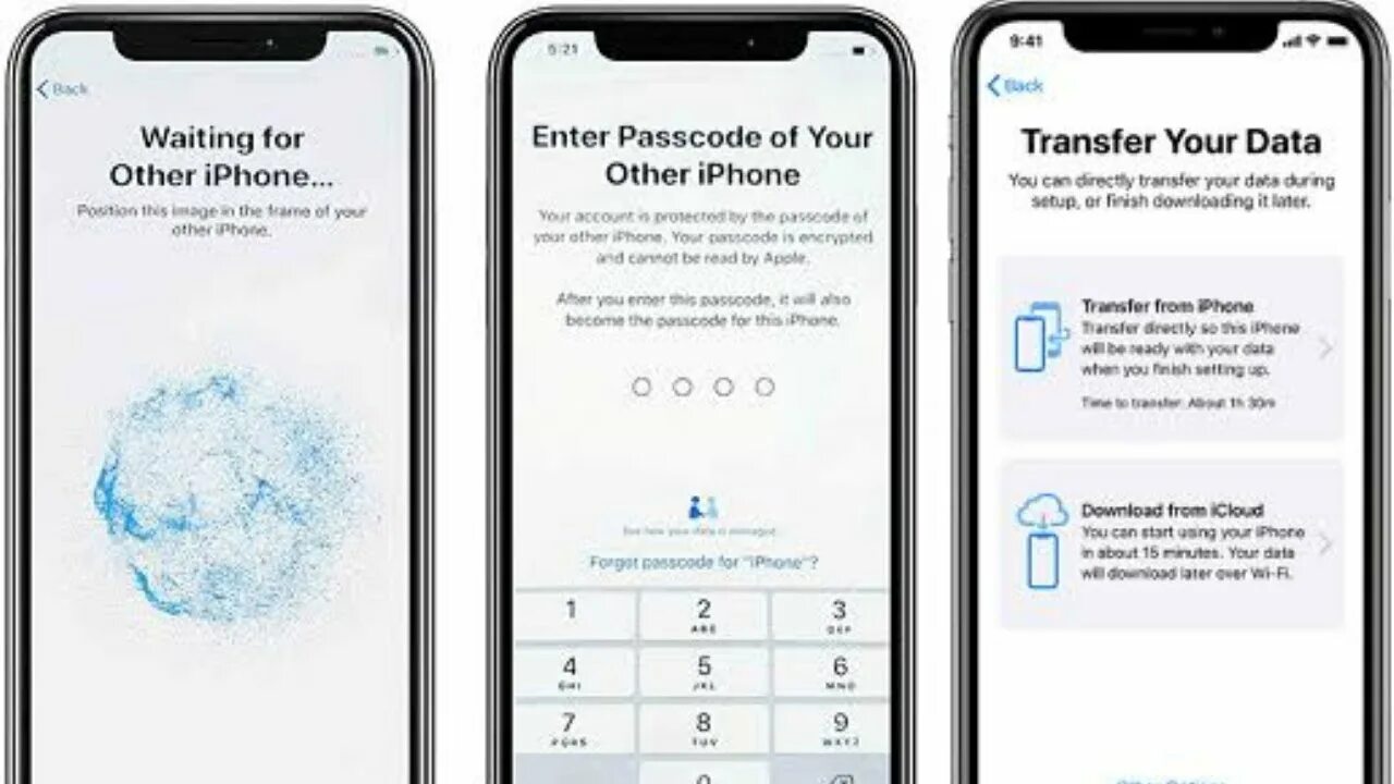 Как работает быстрый перенос данных со старого iPhone на новый в iOS 15
