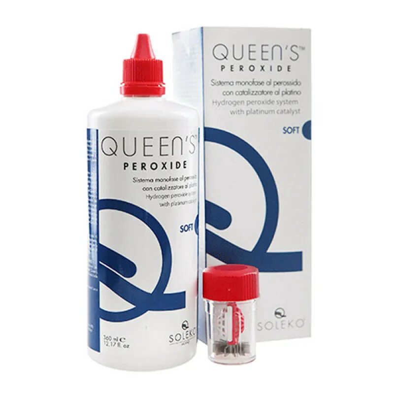 Пероксидный раствор для ночных линз. Раствор queen’s (soleko) peroxide. queen`s peroxide (360 мл). пероксидный раствор для линз queen. пероксидная система queens peroxide.