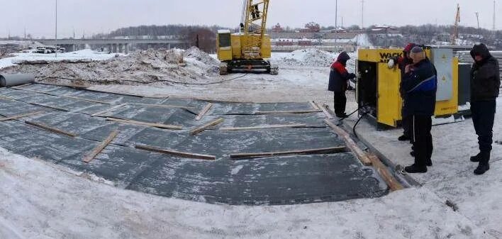 Оттаивание мерзлого грунта. Термоматы для бетона epdm. Прогрев земли зимой. Тепляк для фундамента. Оттаивание мерзлых грунтов.