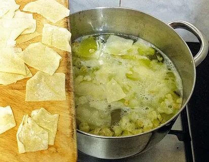 Тесто квадратиками с мясом