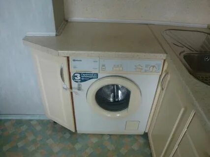 Установить стиральную машинку кухне