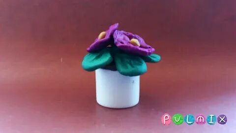 Лепка пластилина растения