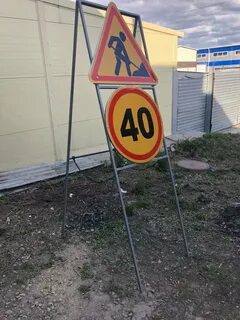 Стойка для 3 дорожных знаков