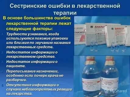Медицинские препараты используемые при
