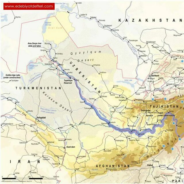 Амударья питание. Реки амударья и сырдарья на карте. реки амударья и сырдарья.