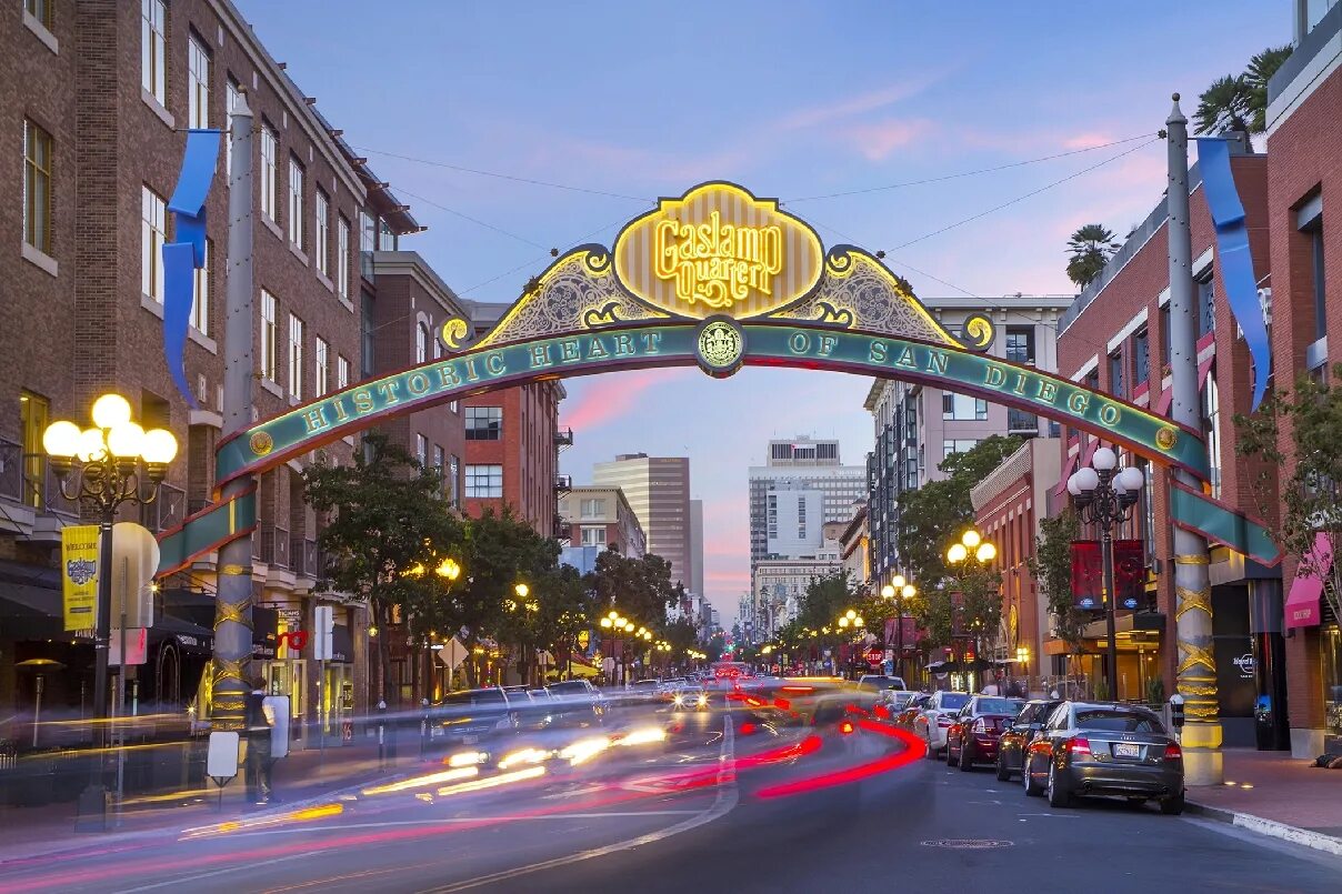 Сколько времени в сан диего. Сан-диего (калифорния). gaslamp quarter, сан-диего. сан диего центр города. сан диего сша.