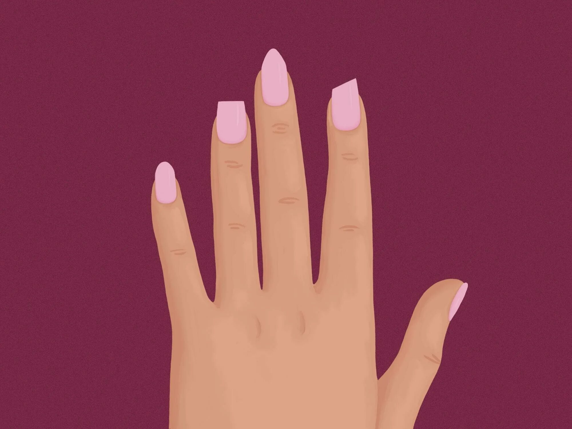 какая форма удлиняет пальцы. разные формы ногтей на руках. форма ногтей для коротких пальцев. маникюр на тонкие пальцы. ногти свадебный маникюр.