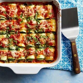 Лазанья из кабачков с фаршем