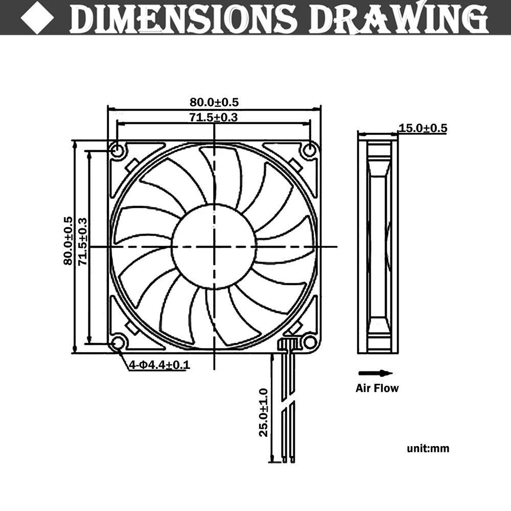 Диаметр кулера. Вентилятор 80*80 15мм. Вентилятор 80х80 диаметр вентилятора. Посадочные отверстия вентилятора 80x80. 2pin вентилятор 80 мм устройство.