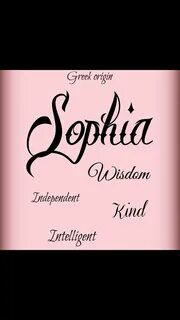 Sophie name
