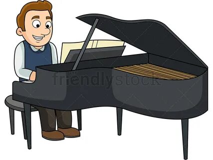 He isn t playing the piano