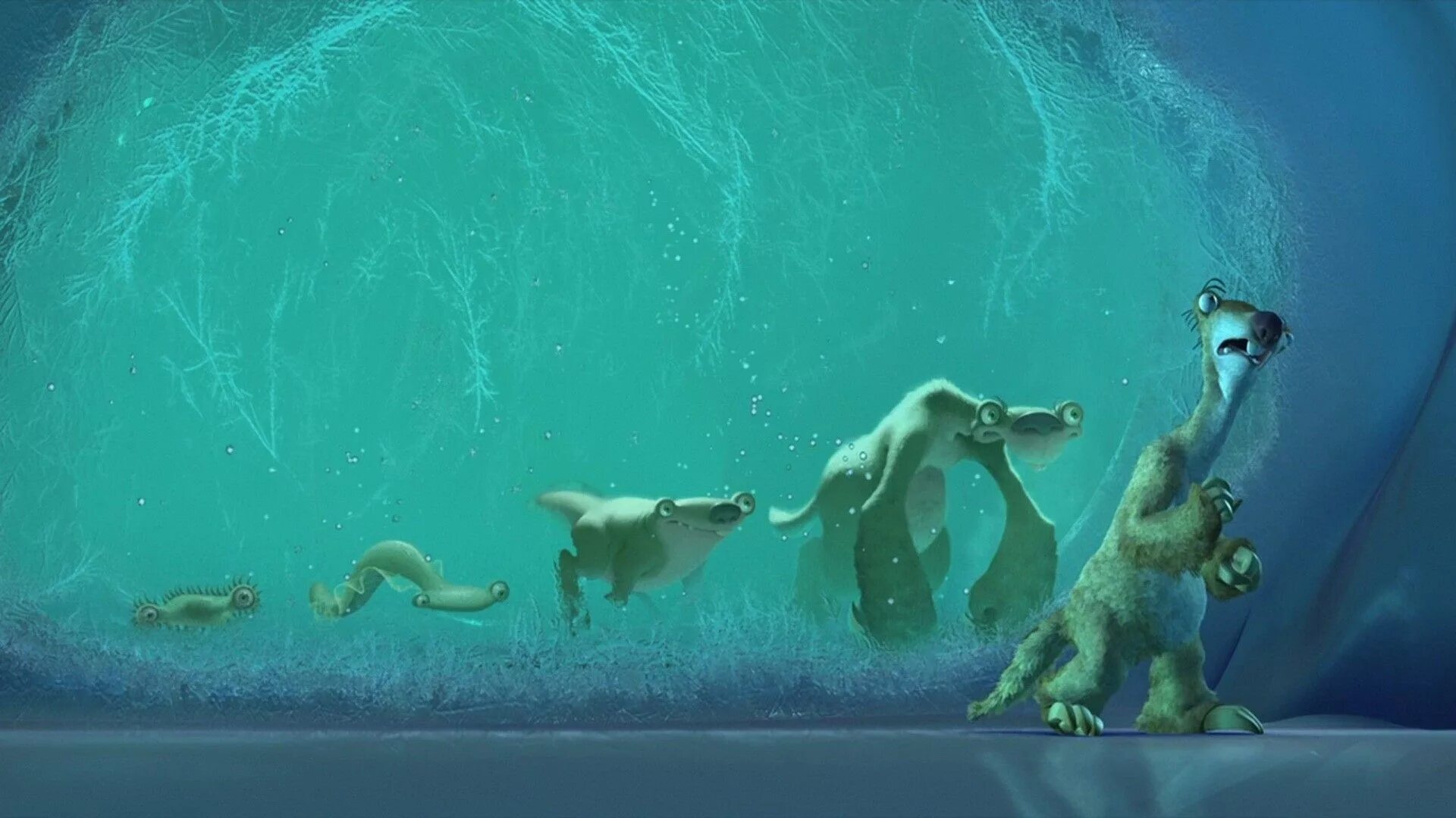 Жизнь в воде эволюция. Ледниковый период (Ice age) 2002. Ледниковый период 3 Эра динозавров.