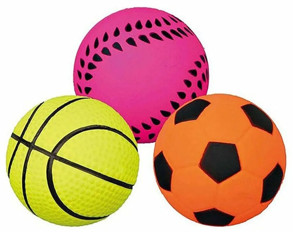 мячики 5 штук. много мячиков. Trixie 3440 игрушка д/собак мяч ф5,5см. трикси 3442 мяч спорт 7см. шесть мячиков.