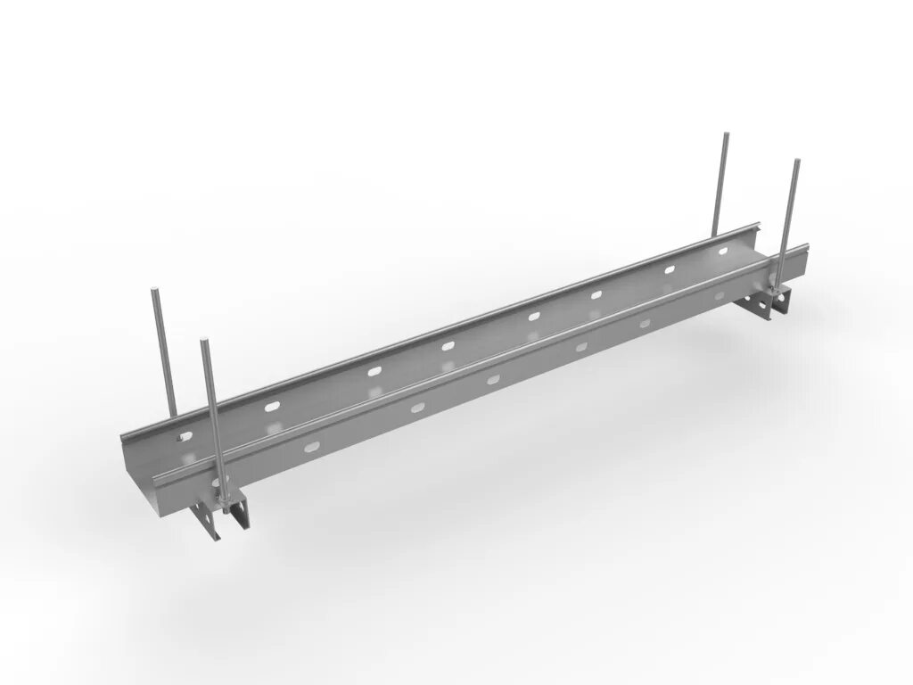 Потолочное крепление для кабельных лотков DKC cm301000 l=40. Траверса ДКС (для лотков) 100х50. Крепление кабельных лотков к потолку на шпильках ДКС. Кронштейн кабельного лотка RNK-200 для крепления к потолку.