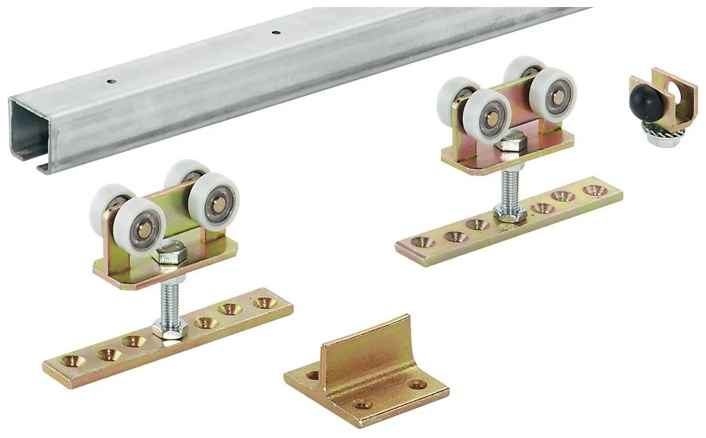 Ролики с доводчиком Arni 047 для раздвижных дверей. Комплект направляющих для раздвижной системы oneprs3. Комплект фурнитуры для раздвижных дверей Gamma 1200. Комплект роликов для раздвижных дверей DIY Comfort 80/4 Kit (877+882).