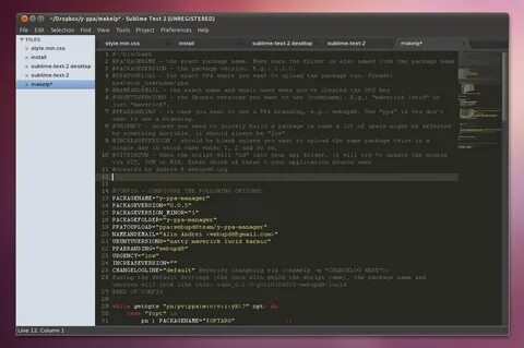 Linux text