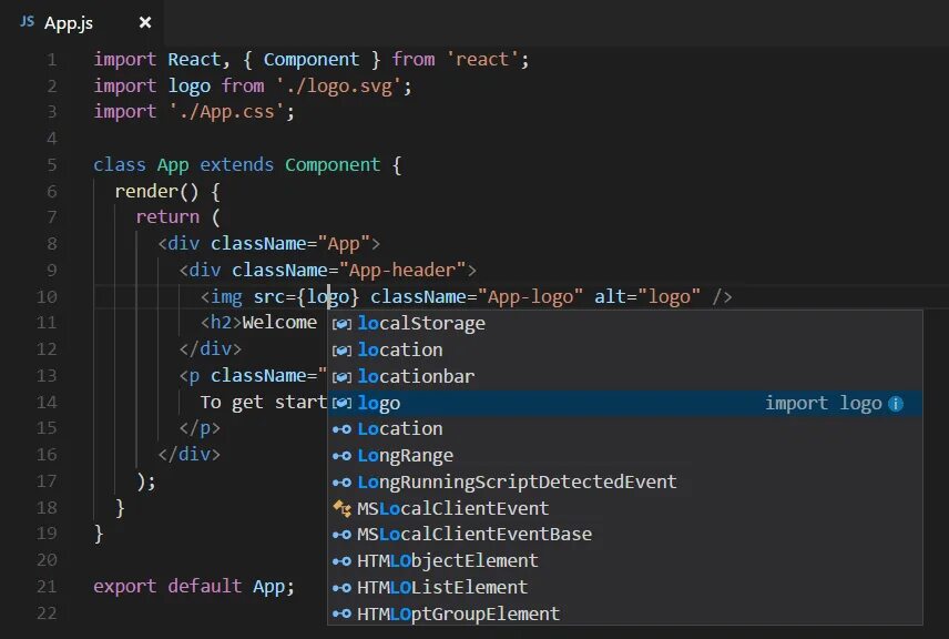 Jsx components. React js код. React пример кода. Visual Studio code уроки. Синтаксис React js.