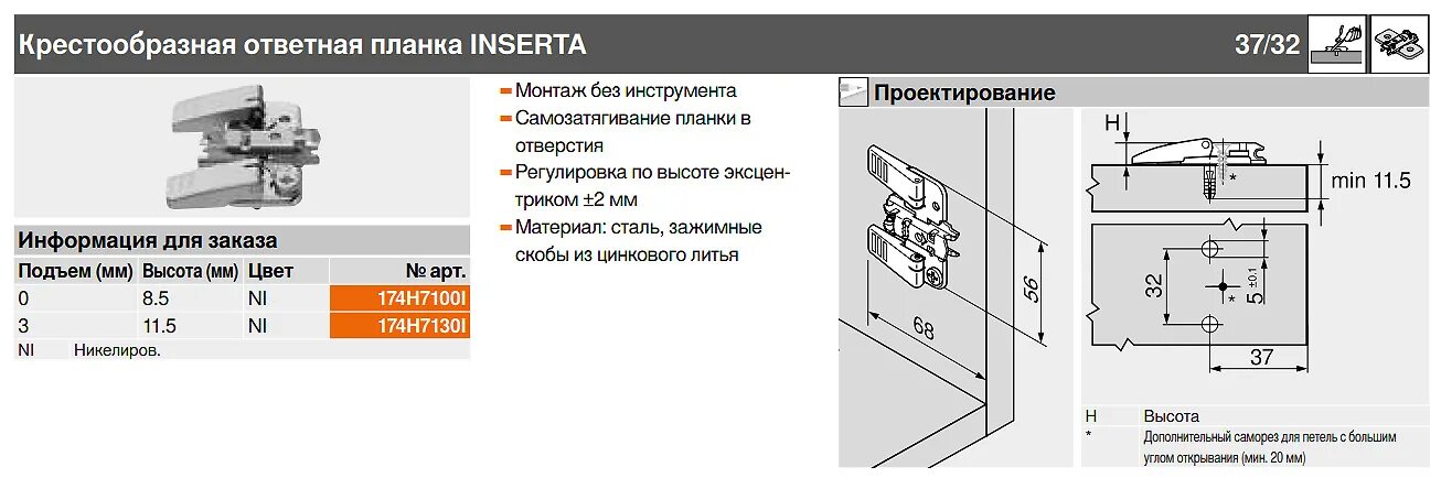 Как установить ответную планку