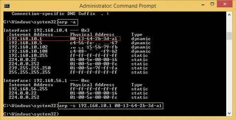 Command table