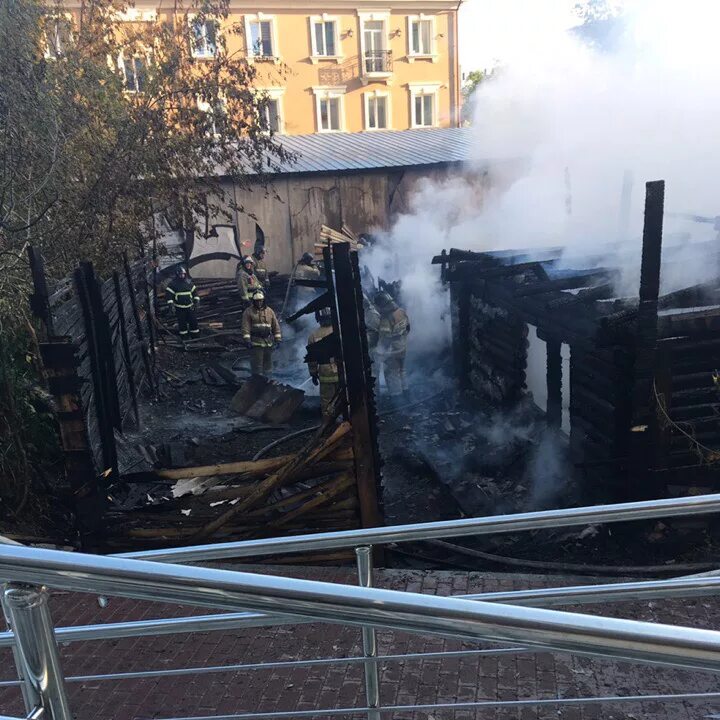 сгорела пятерочка