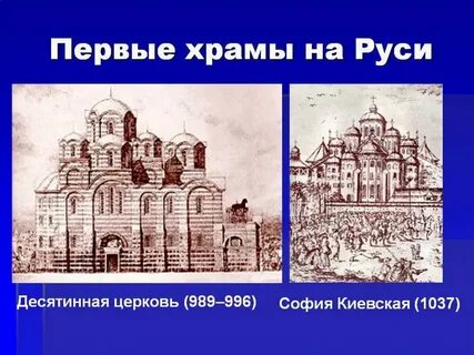 Первые церкви