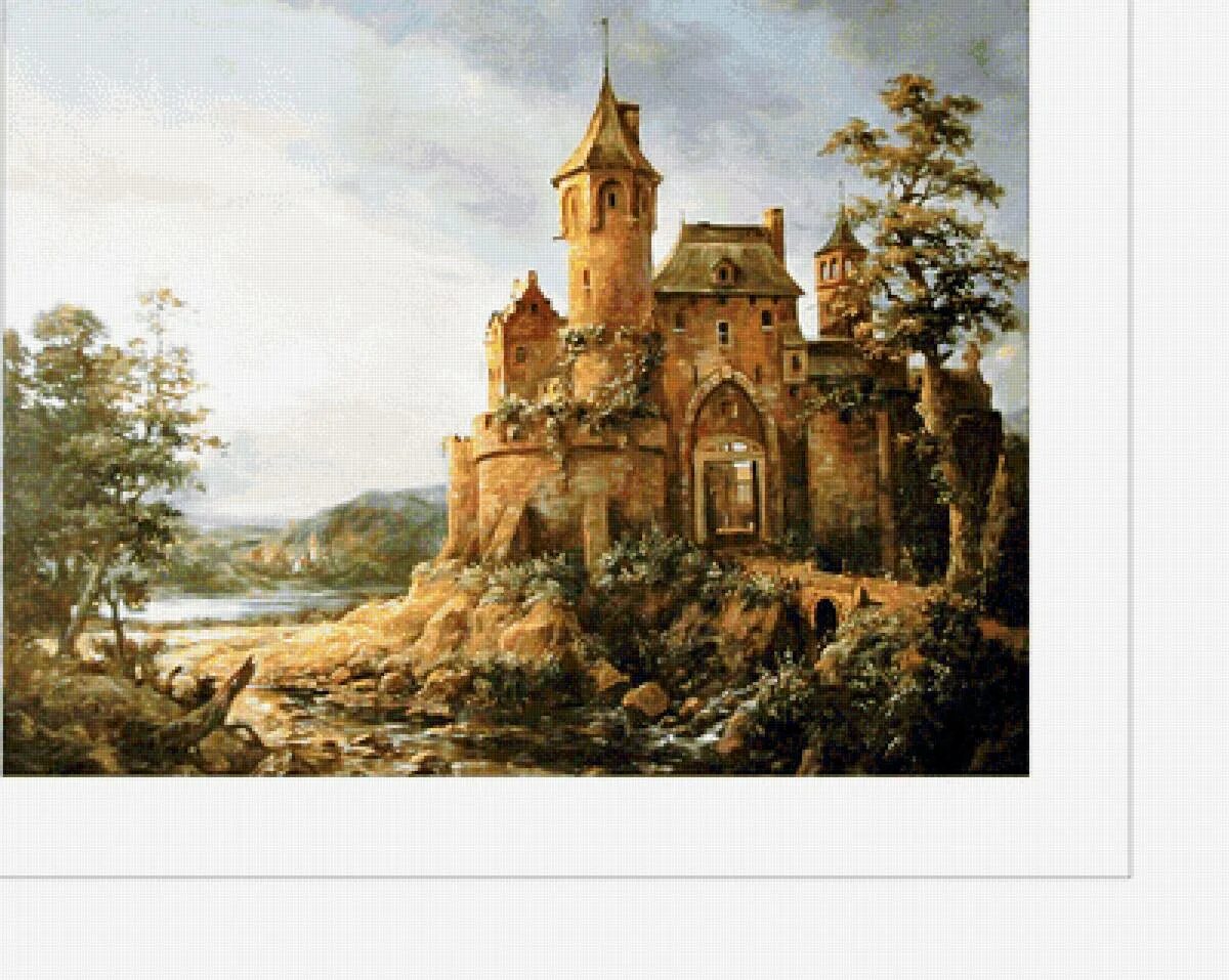 Старый замок Мусоргский Гартман. Старый замок Гартман картина Мусоргский.