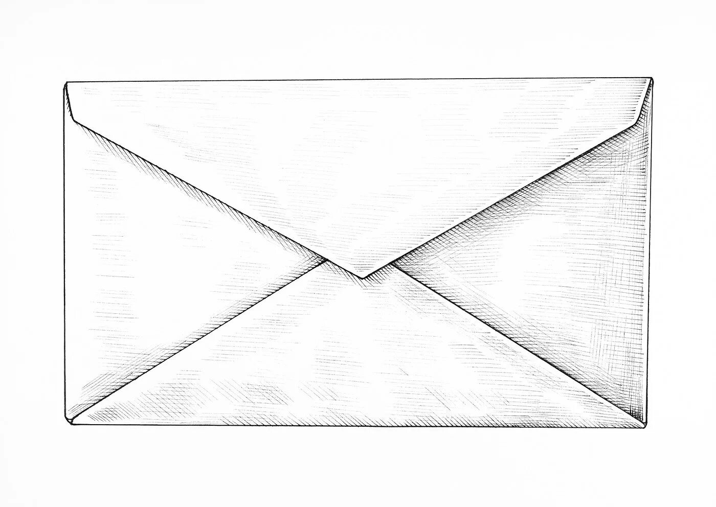 конверт нарисовать легко