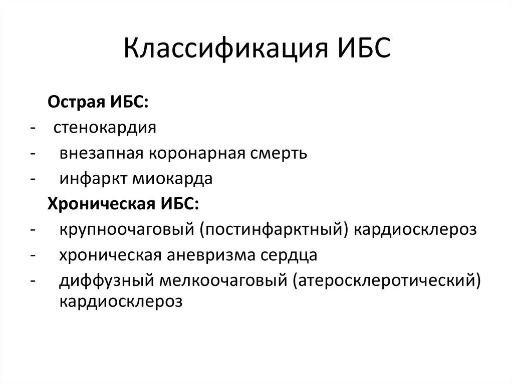 Ишемическая болезнь сердца классификация. Клиническая классификация ишемической болезни сердца. Классификация ИДС патофизиология. ИБС классификация воз.