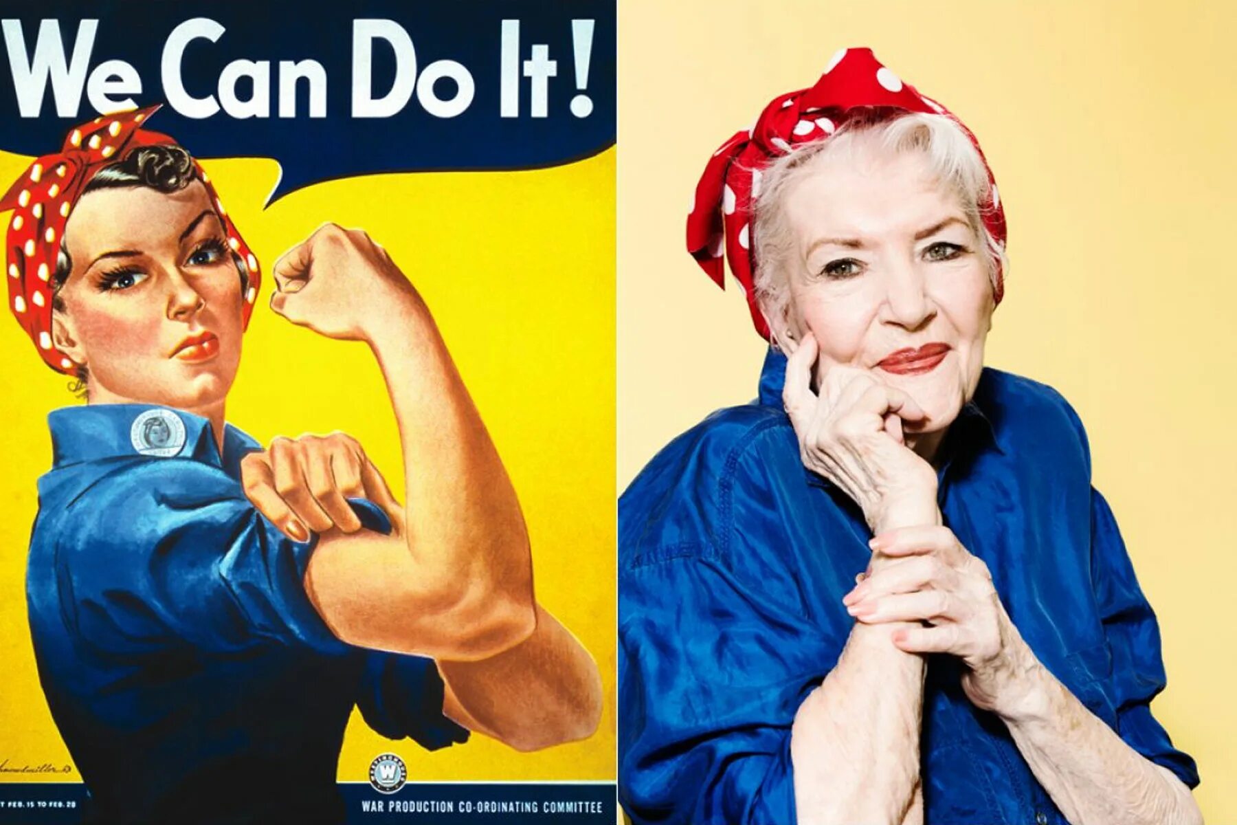 Of course we can. Рози Клепальщица Рокуэлл. Клепальщицы Рози (Rosie the Riveter). Клепальщица Рози плакат.
