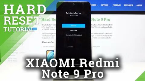 Redmi note 9 перезагрузка