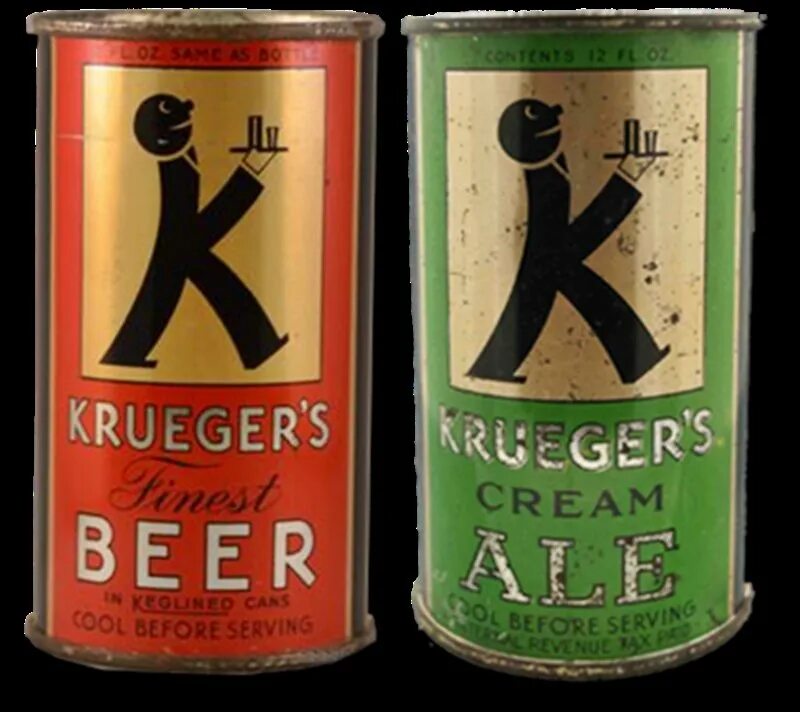 Пиво Krueger Cream ale. Первое баночное пиво. Американское баночное пиво. 1 - Баночное пиво, 24 января.. Canned beer