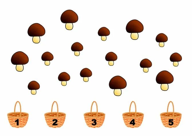 грибы большие и маленькие. грибы большие и маленькие. большой маленький грибочки. маленькие грибочки. грибы по математике для дошкольников.