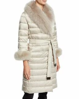Max mara куртка с мехом