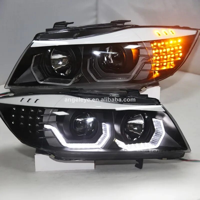 BMW e90 фары. Фары БМВ e90. Led фары BMW e90. Led фары на БМВ Е 90.