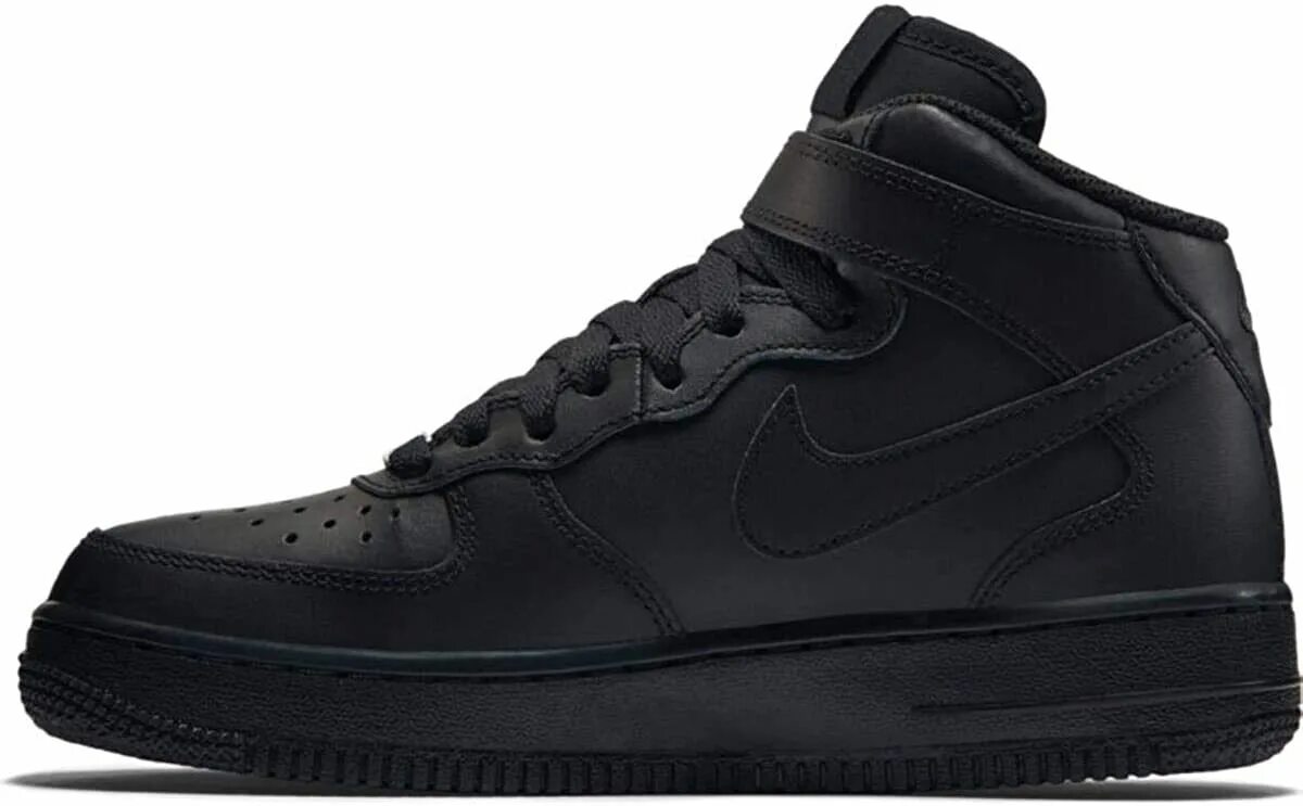 Найк форсы высокие. Nike Air Force 1 Mid Black. Nike Air Force 1 Mid 07. Nike Air Force 1 07 Black. Nike Air Force 1 Black.