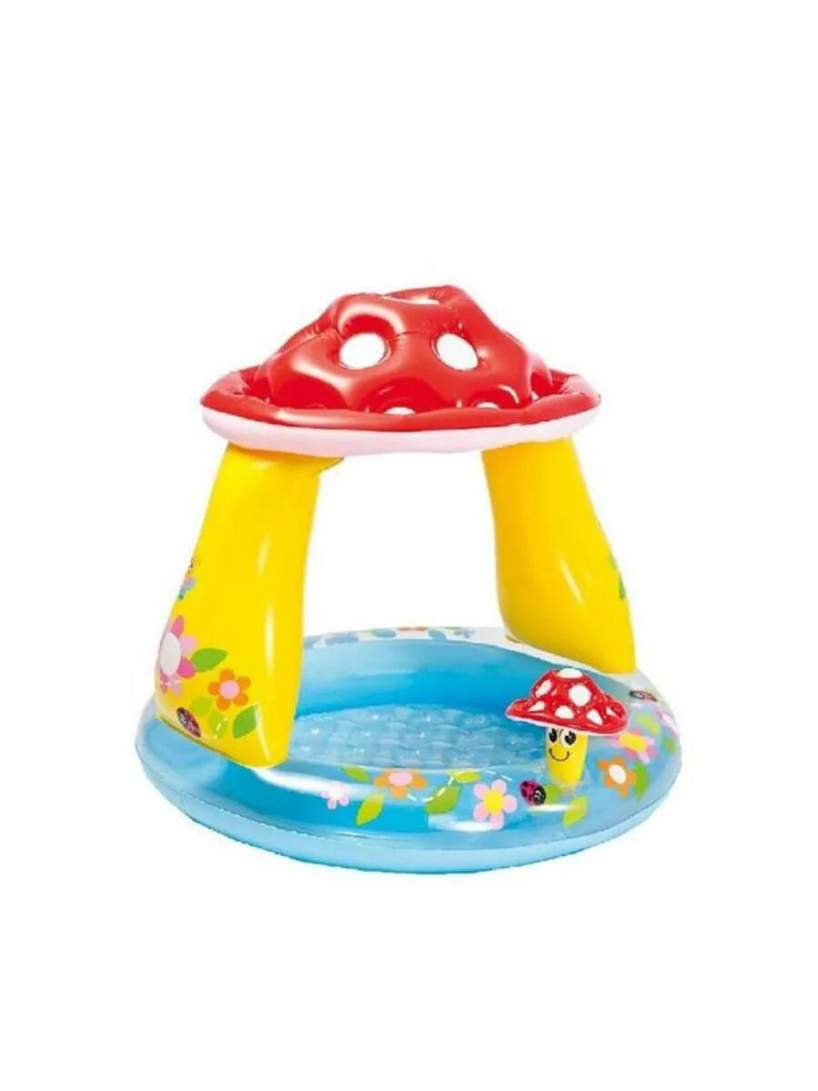 Intex 56493np. 102 89. бассейн 57114. бассейн интекс. бассейн мухомор 102х89 см.