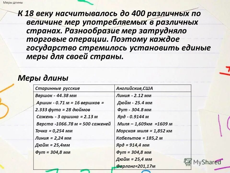 Мера на многообразии. Английские меры длины ярд фут дюйм миля. Кабельтов мера длины.