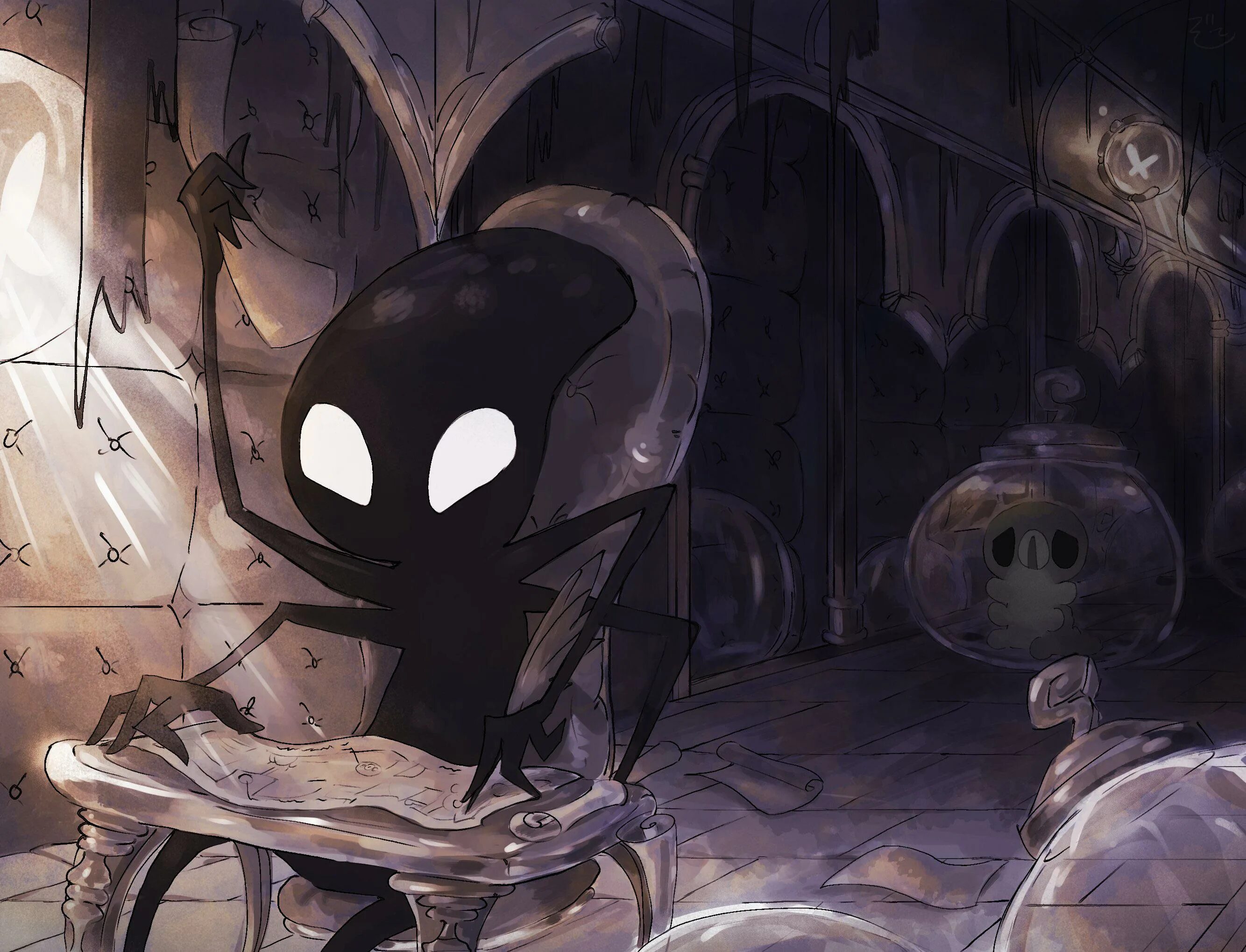 Коллекционер холлоу. Hollow Knight жуки. Полый рыцарь Hollow Knight. Hollow Knight арты. Hollow Knight персонажи.