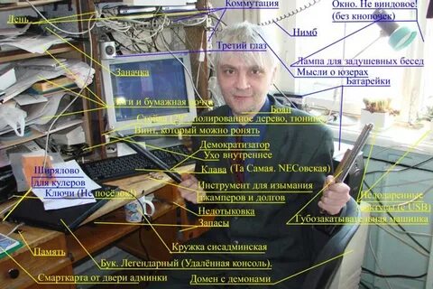 Заходит админ