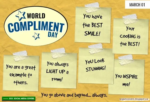 A compliment a bill attention. World compliment day. pay compliments. compliments in english. how to make compliments in english.