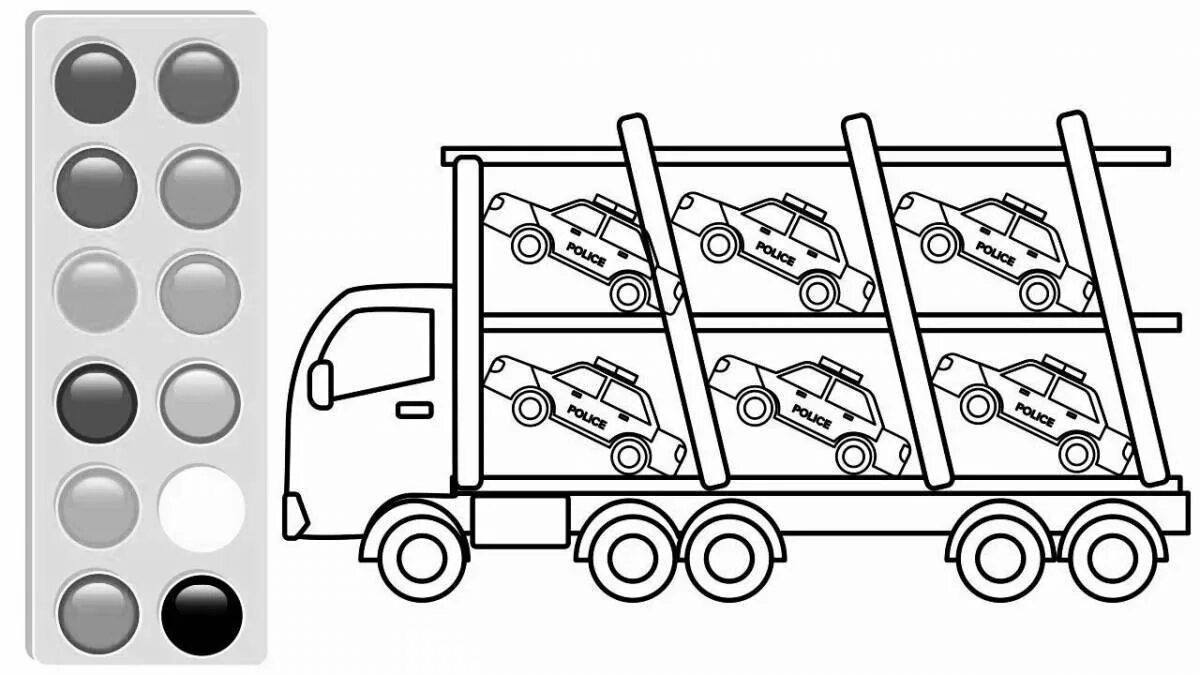 Машины помощники раскраска для детей распечатать Cleany Robocar Poli dot to dot printable worksheet Connect The Dots
