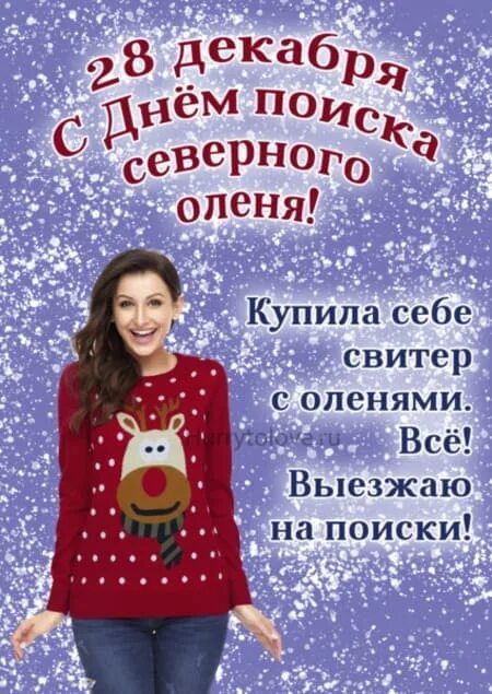 Дата 28 декабря. 28 Декабря день. День поиска Северного оленя 28 декабря. День поиска Северного оленя 28 декабря картинки. 28 Декабря какой праздник картинки.