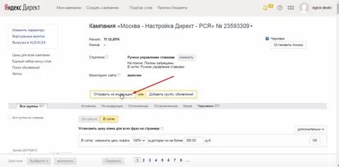 Рекламная кампания в директе