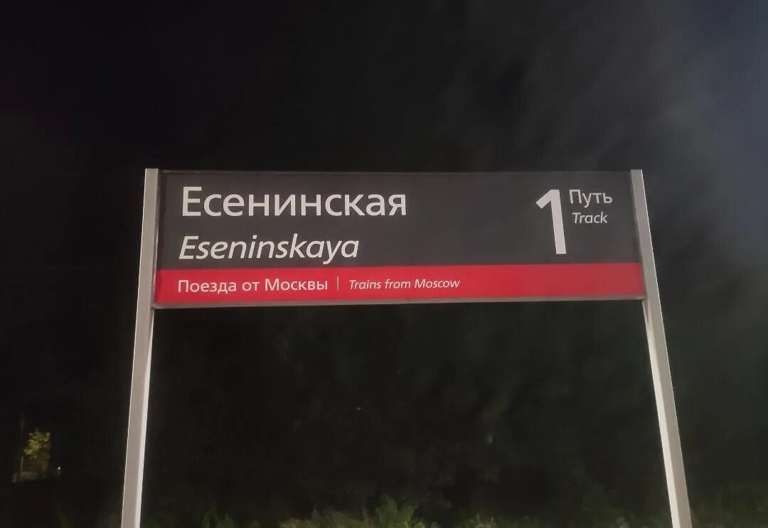 Казанское направление почему стоим. Есенинская станция казанское направление. 42 км станция.