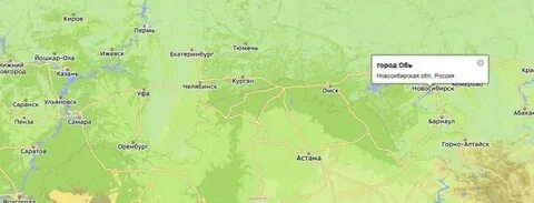 Карта оби со спутника