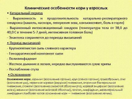 Периоды кори