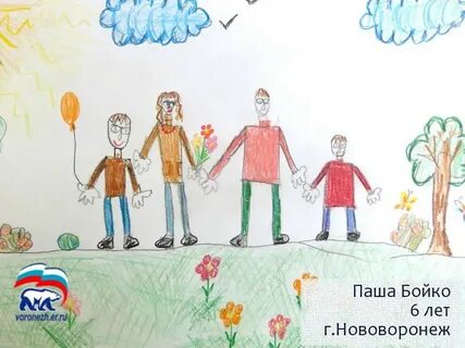 Проект моя семья рисунок