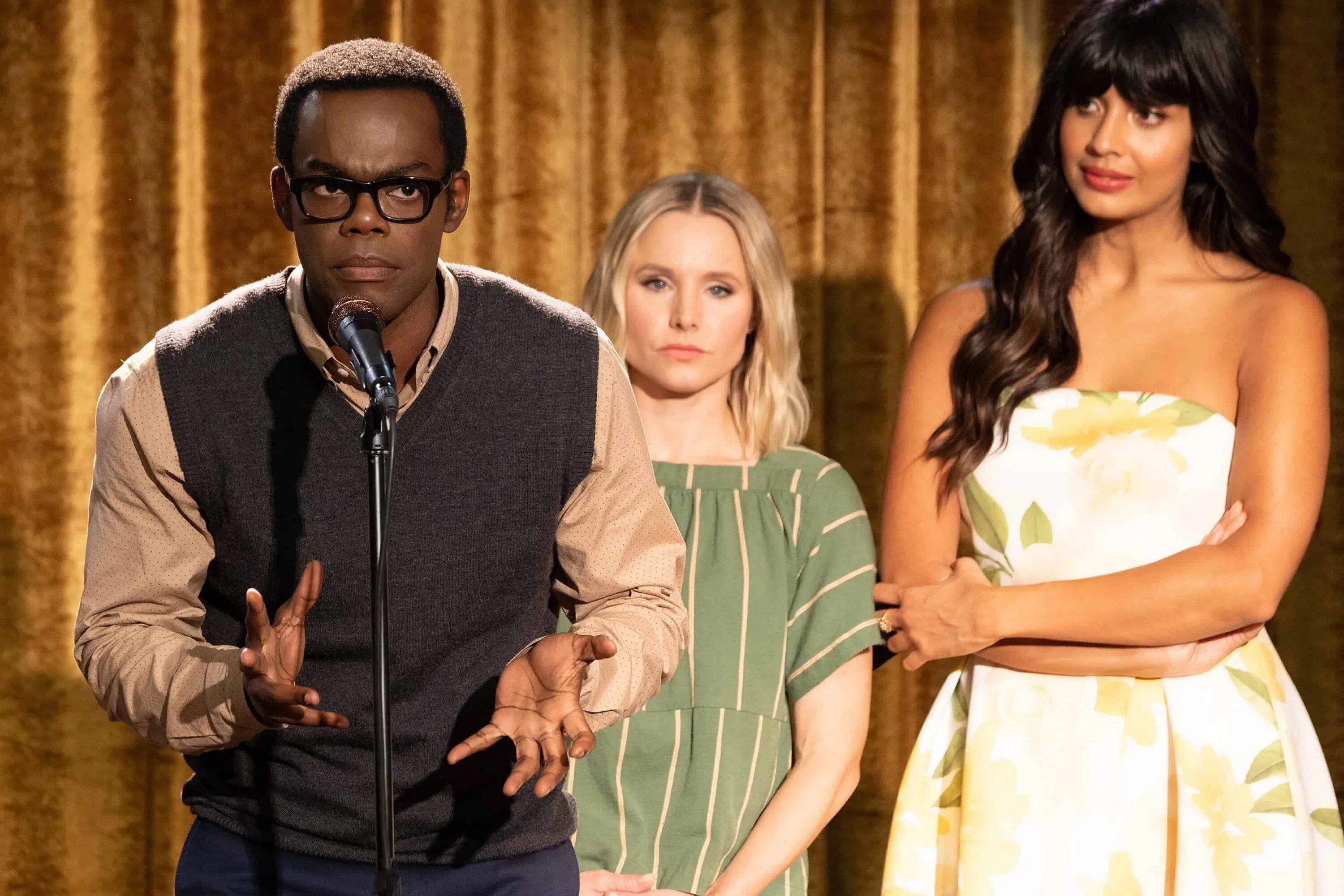 Getting better this place. The good place characters. the good place simone garnett. the good place cover.