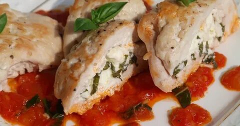 Фаршированное куриное филе в духовке