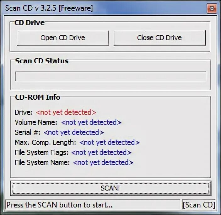 Scan cd. Scan cd